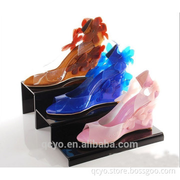 polish high quality acrylic display for shoes QCY589